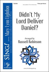 Didn't My Lord Deliver Daniel? Three-Part Mixed choral sheet music cover